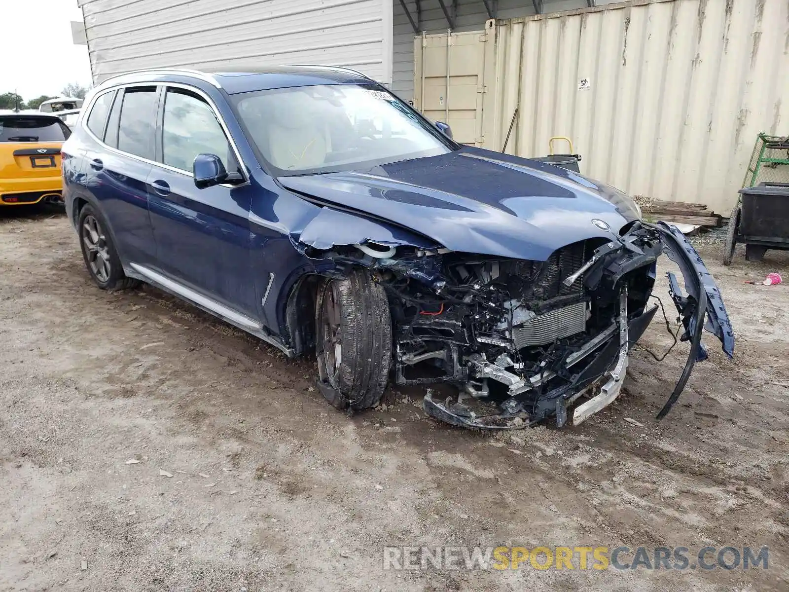 1 Photograph of a damaged car 5UXTY3C06M9F20628 BMW X3 2021