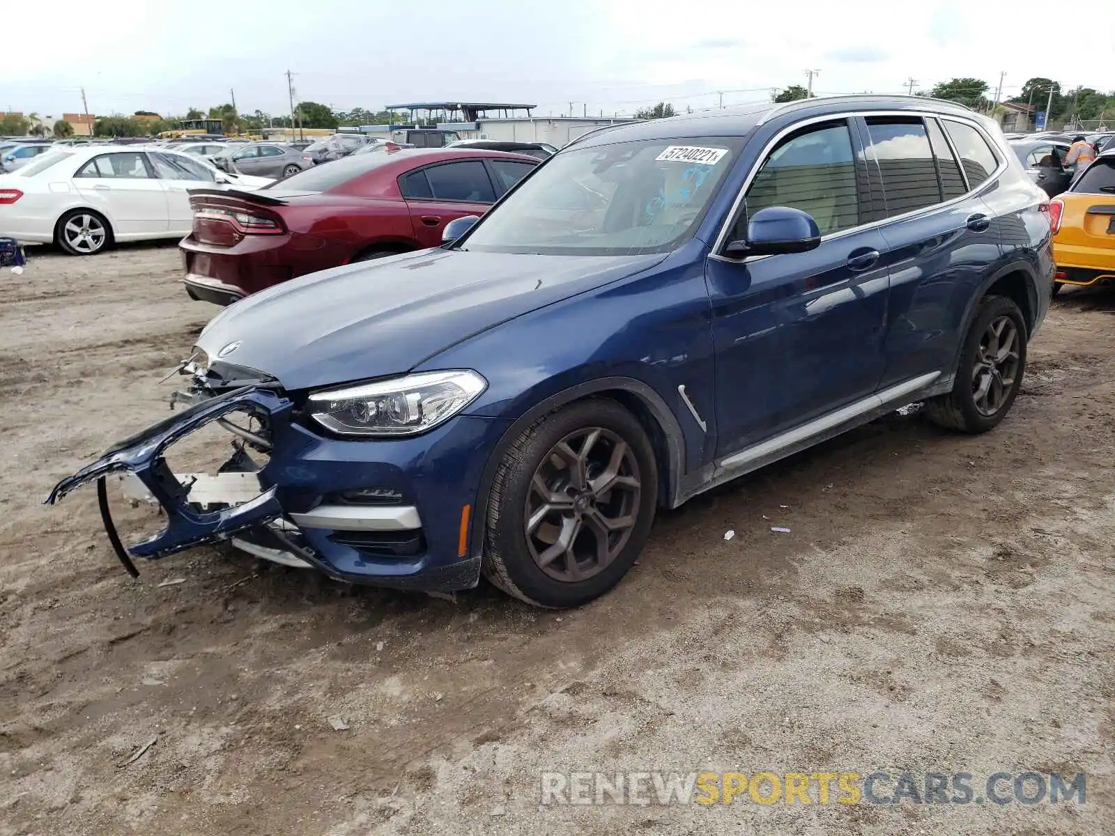 2 Photograph of a damaged car 5UXTY3C06M9F20628 BMW X3 2021