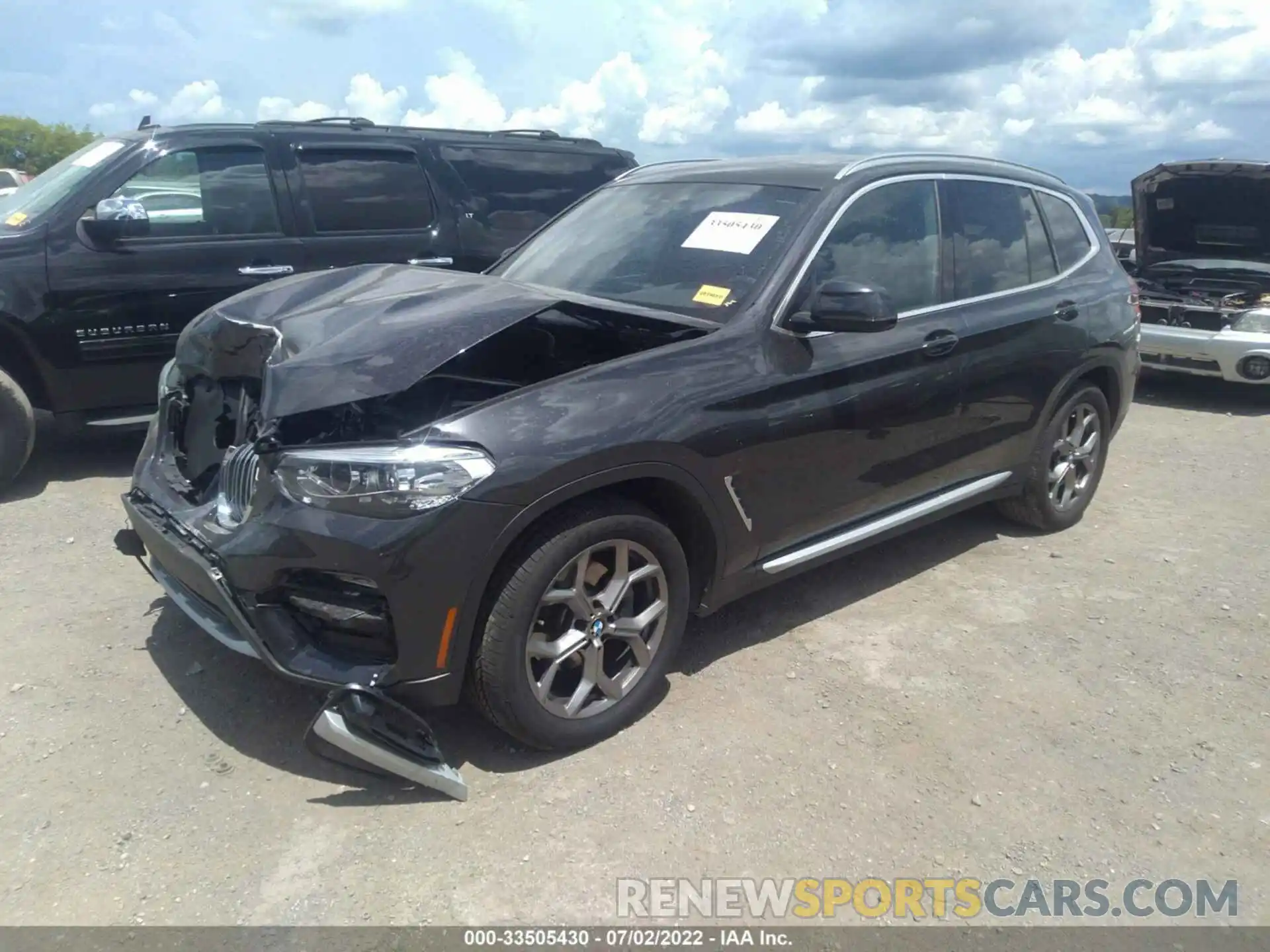 2 Photograph of a damaged car 5UXTY3C06M9G42079 BMW X3 2021