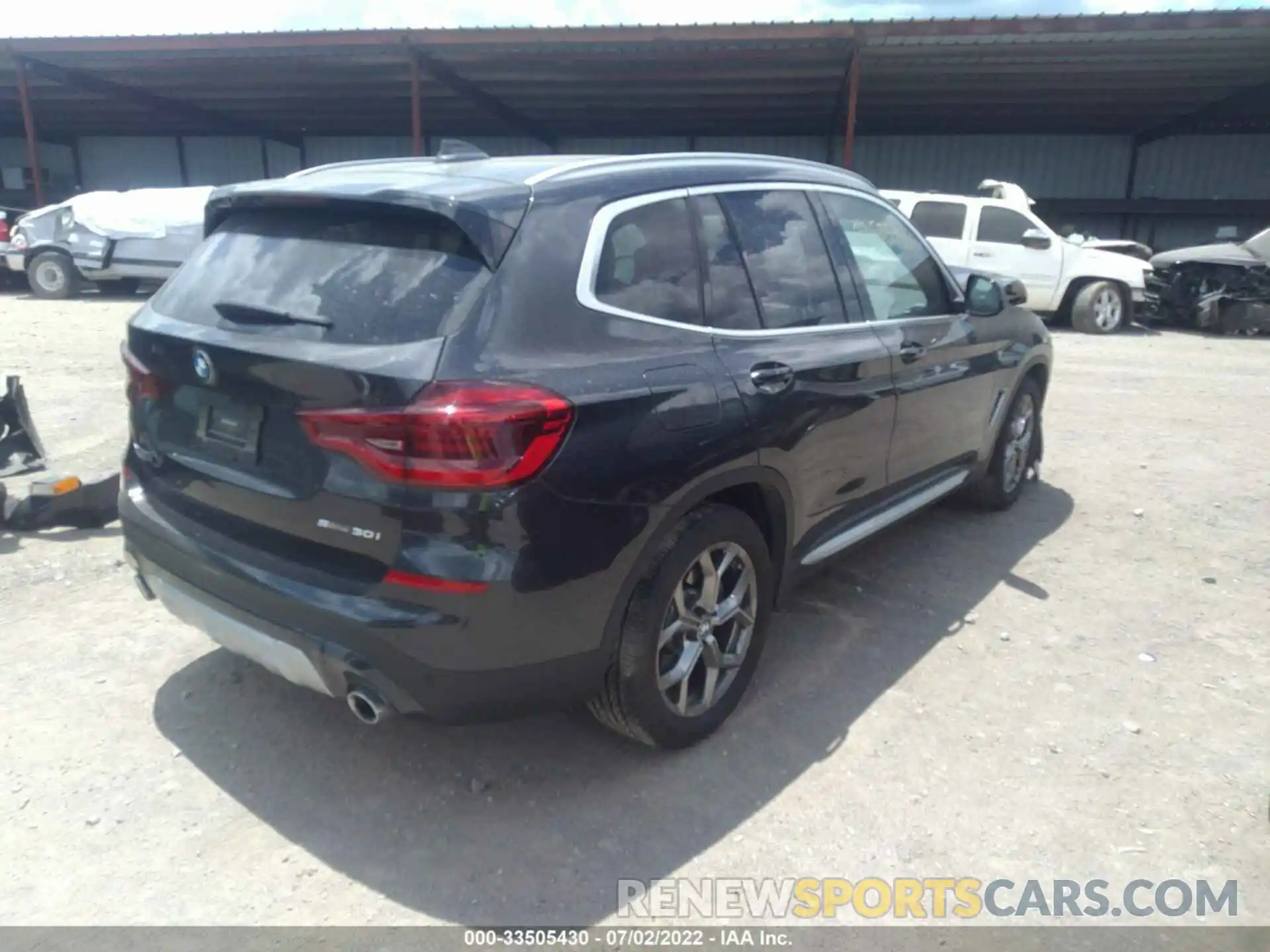 4 Фотография поврежденного автомобиля 5UXTY3C06M9G42079 BMW X3 2021