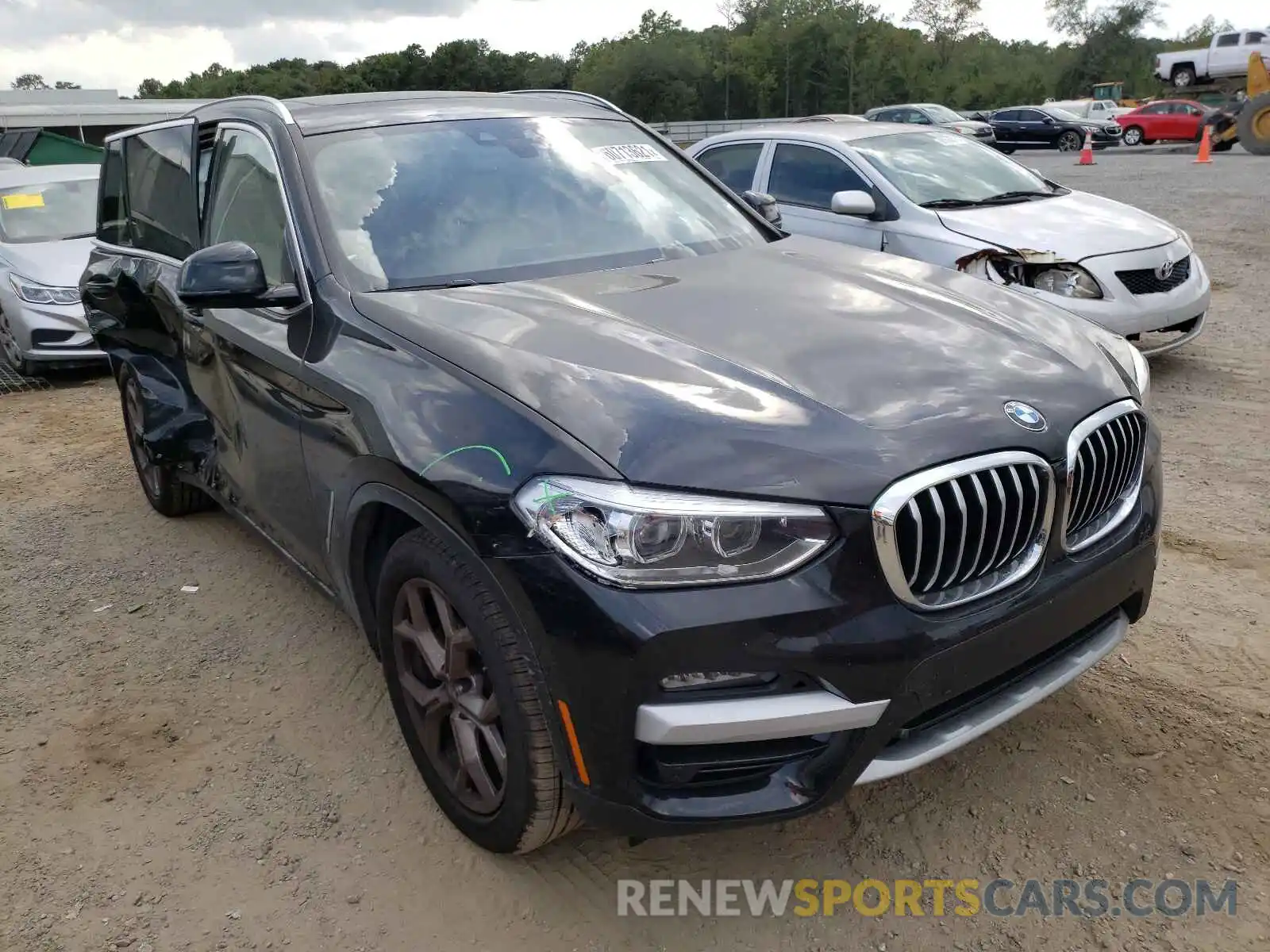 1 Photograph of a damaged car 5UXTY3C06M9G80184 BMW X3 2021