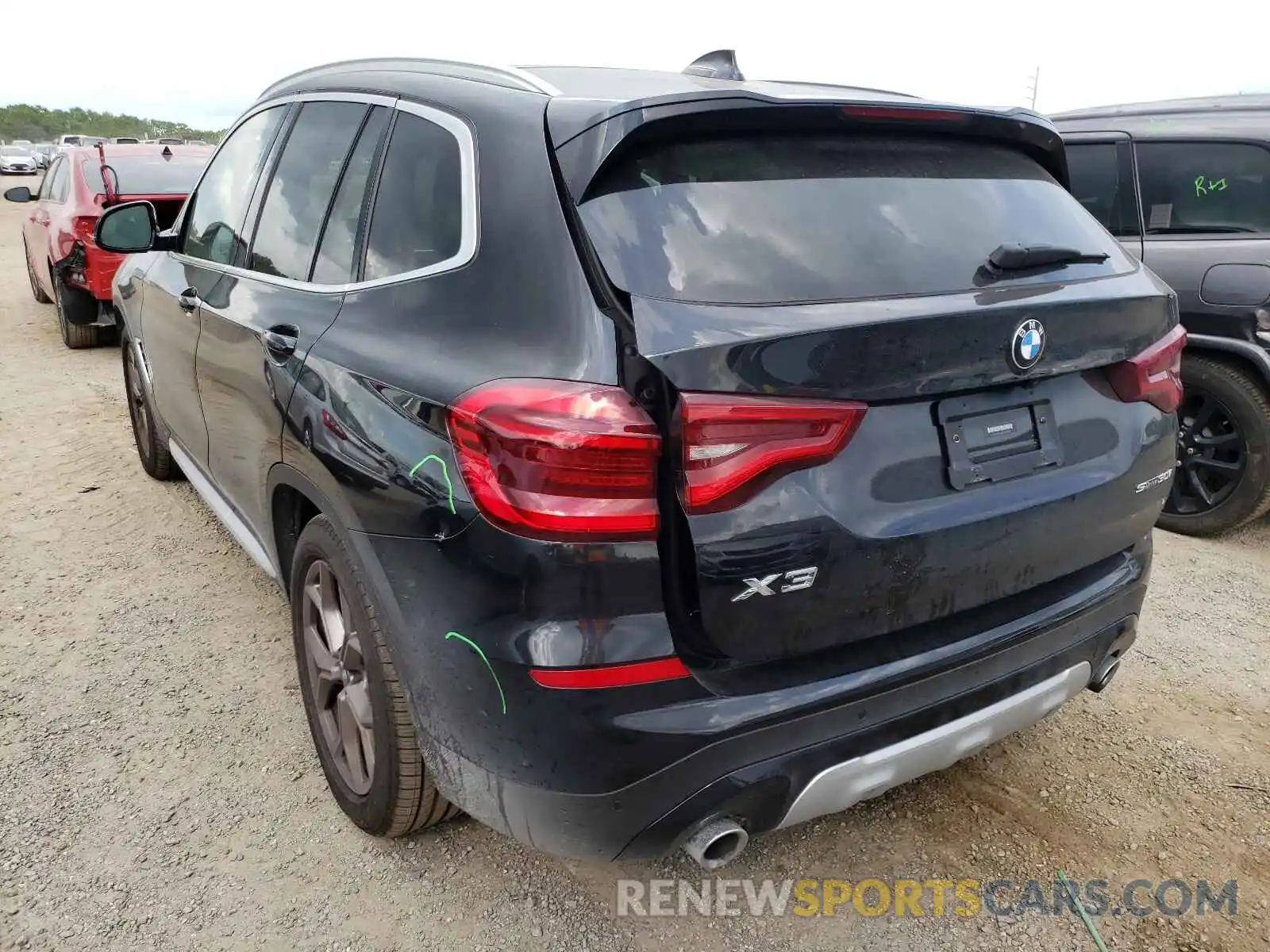 3 Photograph of a damaged car 5UXTY3C06M9G80184 BMW X3 2021