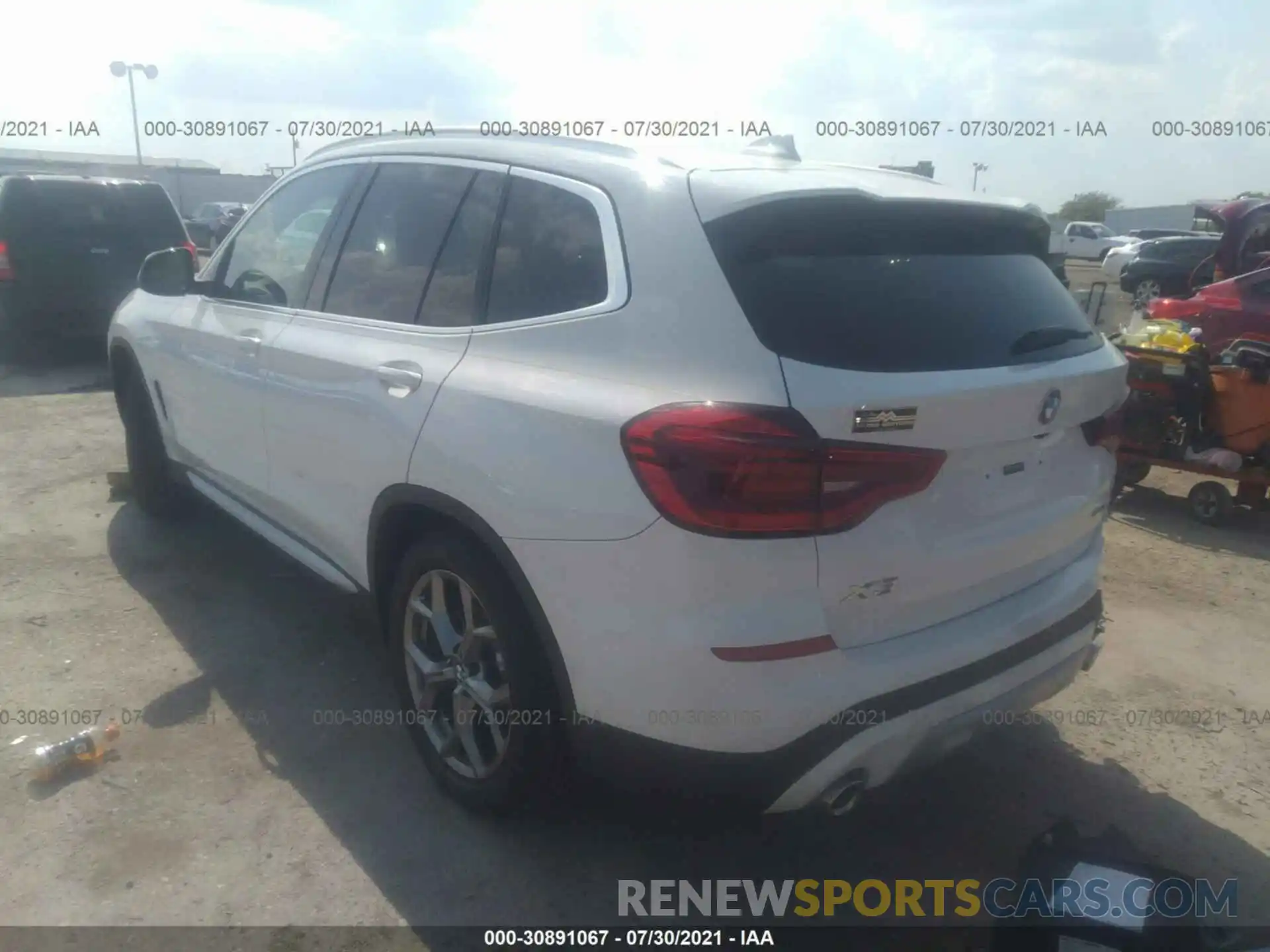 3 Фотография поврежденного автомобиля 5UXTY3C06M9H17525 BMW X3 2021