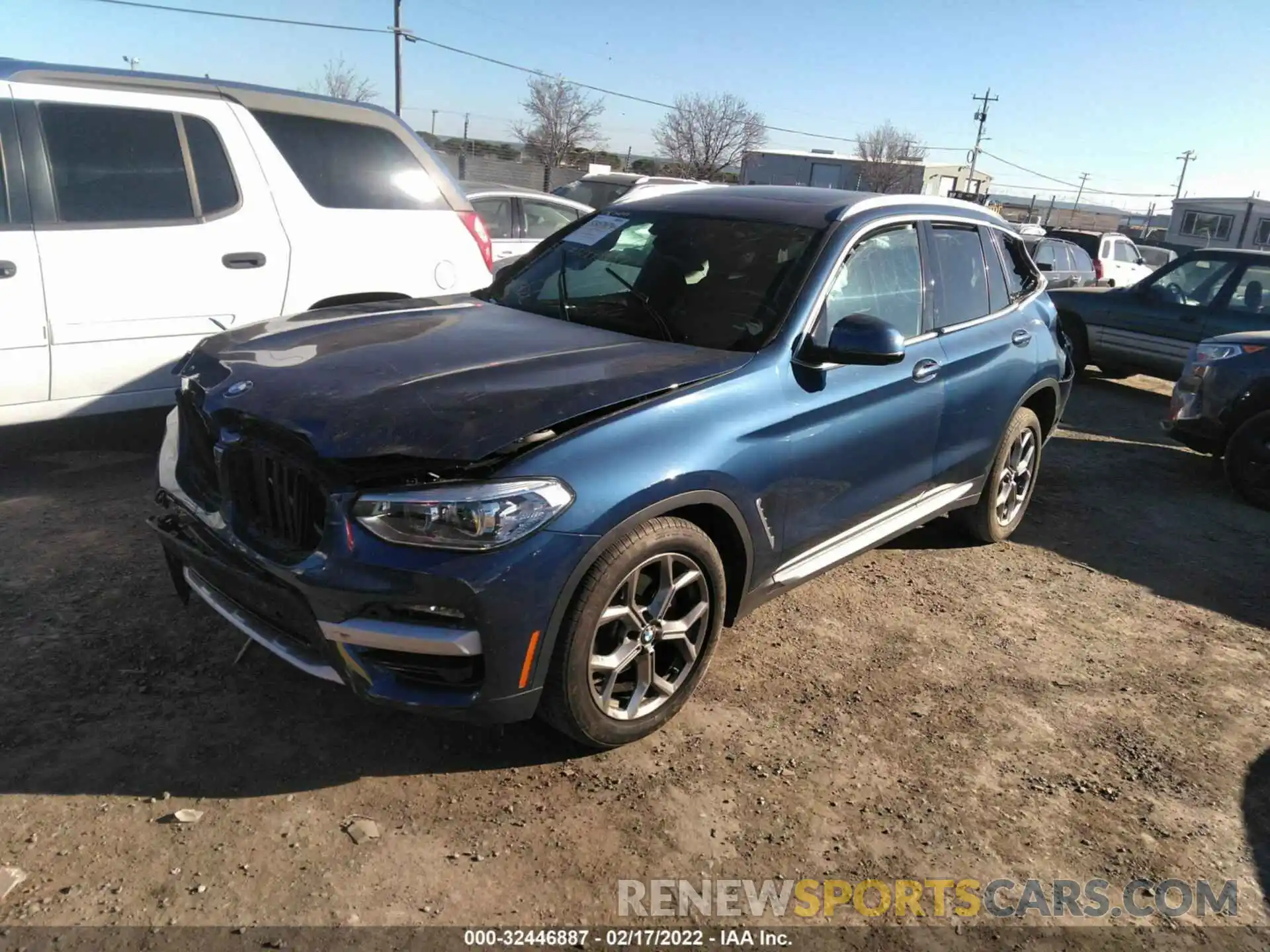 2 Photograph of a damaged car 5UXTY3C06M9H25365 BMW X3 2021