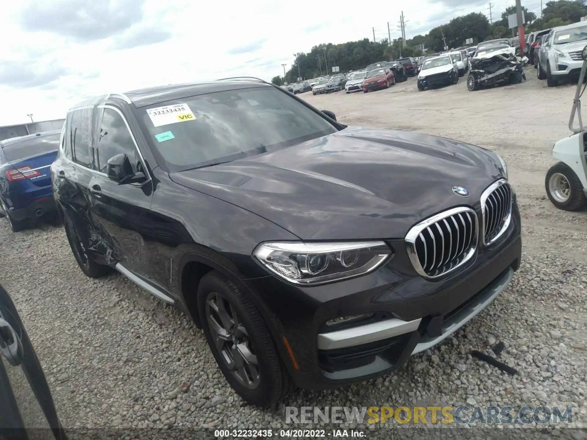 1 Photograph of a damaged car 5UXTY3C07M9D85093 BMW X3 2021