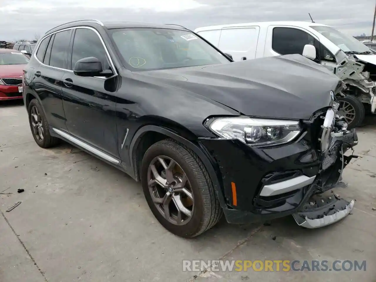 1 Photograph of a damaged car 5UXTY3C07M9E00370 BMW X3 2021