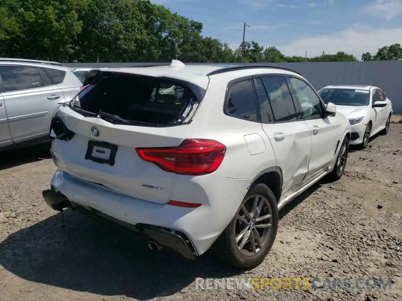 4 Фотография поврежденного автомобиля 5UXTY3C07M9F55694 BMW X3 2021