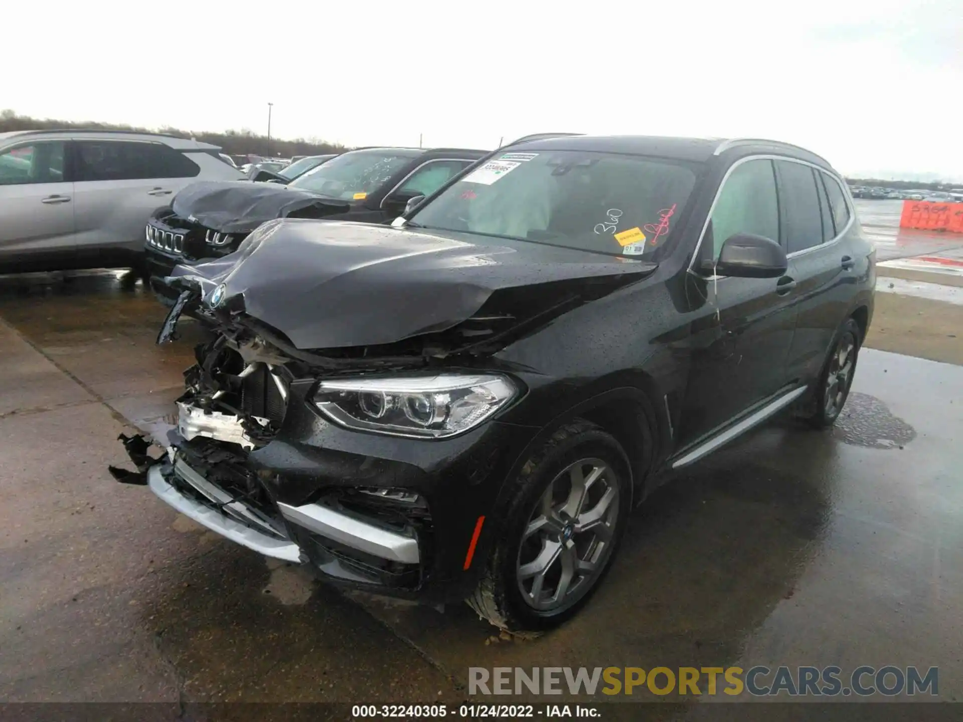 2 Фотография поврежденного автомобиля 5UXTY3C07M9F68574 BMW X3 2021