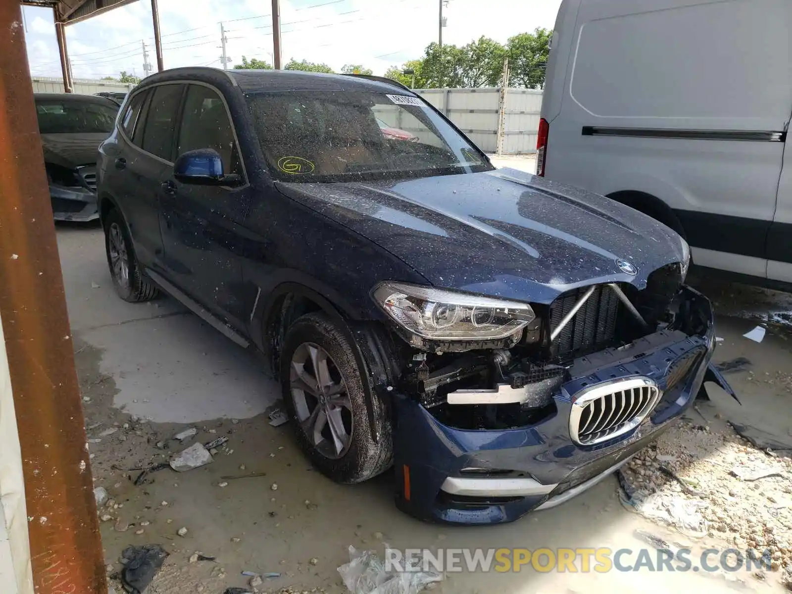 1 Фотография поврежденного автомобиля 5UXTY3C07M9F94074 BMW X3 2021