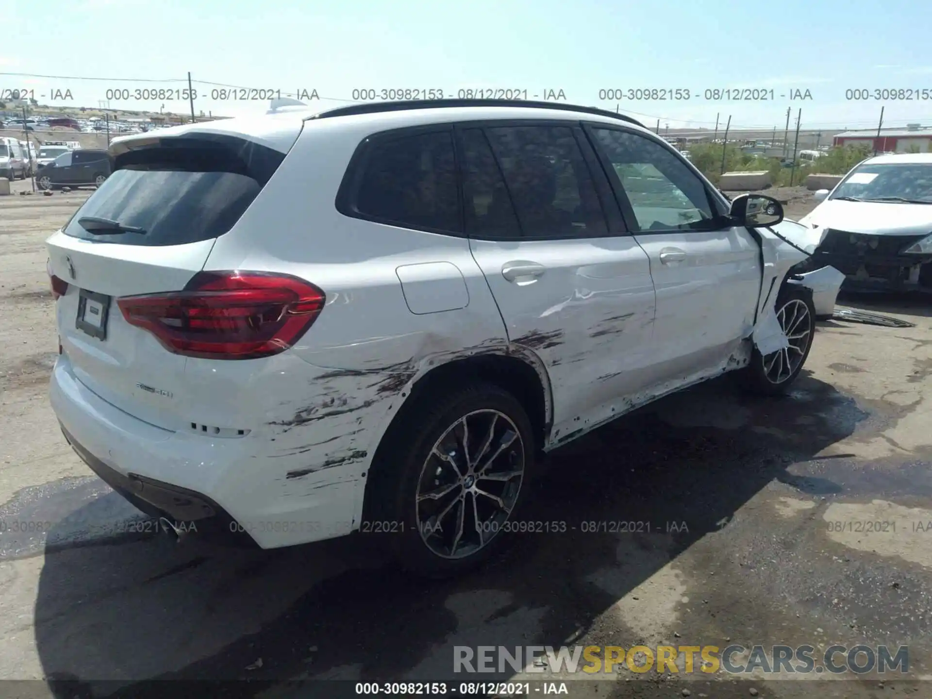 4 Фотография поврежденного автомобиля 5UXTY3C07M9G28496 BMW X3 2021