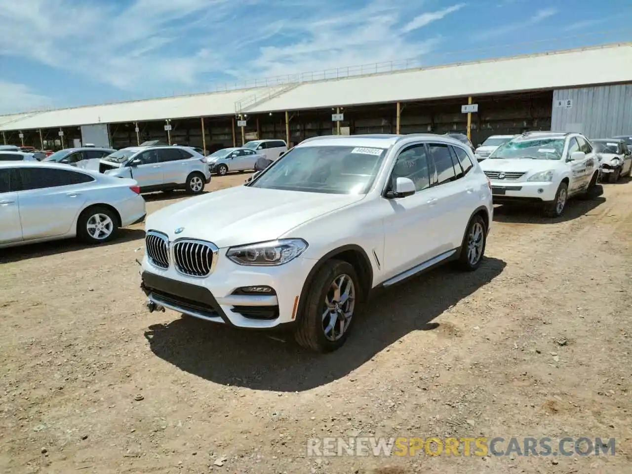 2 Photograph of a damaged car 5UXTY3C07M9H20689 BMW X3 2021