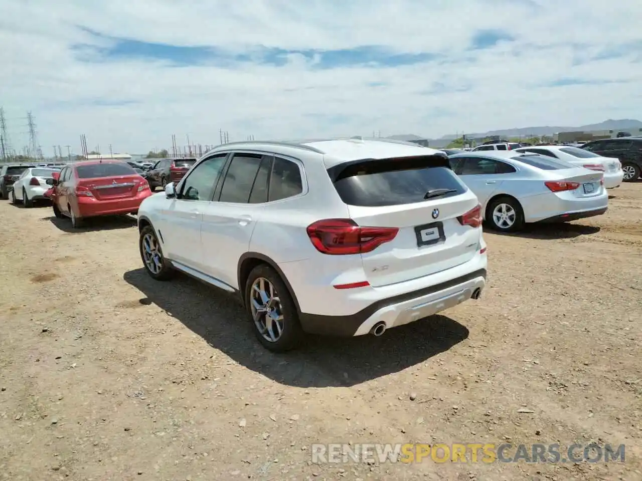 3 Photograph of a damaged car 5UXTY3C07M9H20689 BMW X3 2021