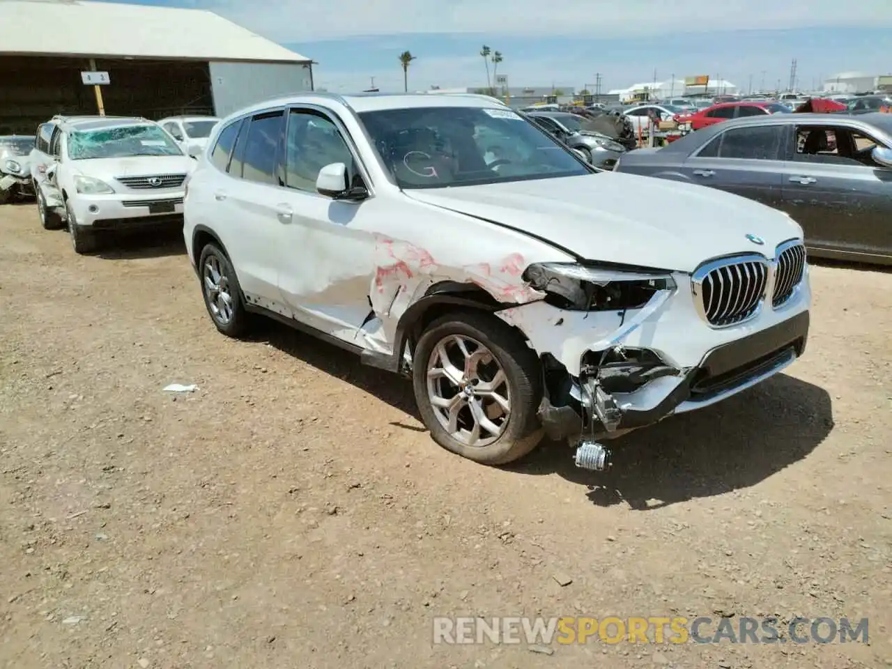 9 Photograph of a damaged car 5UXTY3C07M9H20689 BMW X3 2021