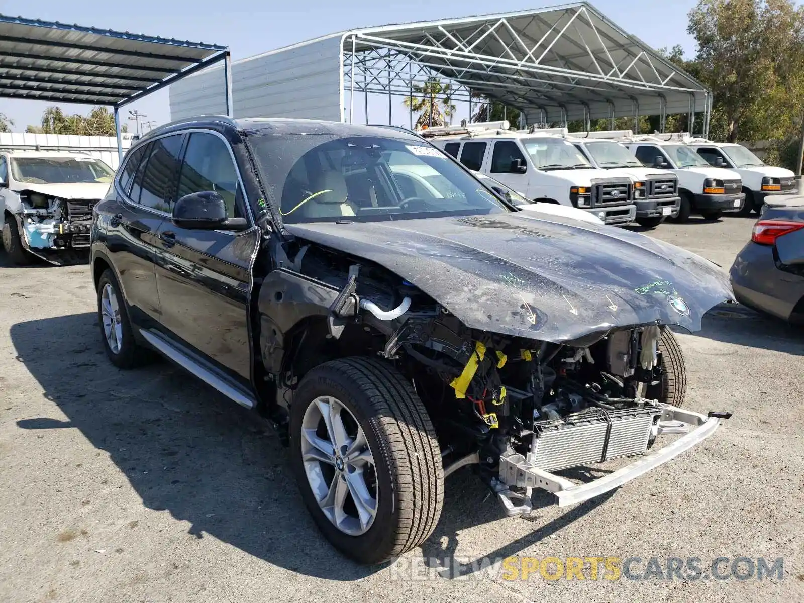 1 Photograph of a damaged car 5UXTY3C07M9H37685 BMW X3 2021