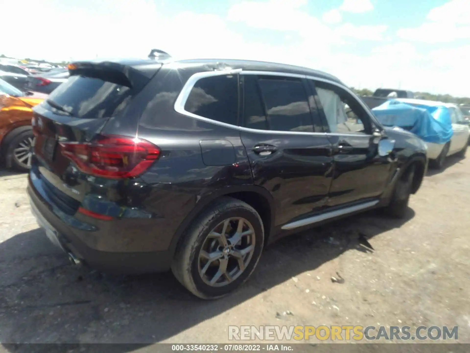 4 Фотография поврежденного автомобиля 5UXTY3C07M9H48797 BMW X3 2021