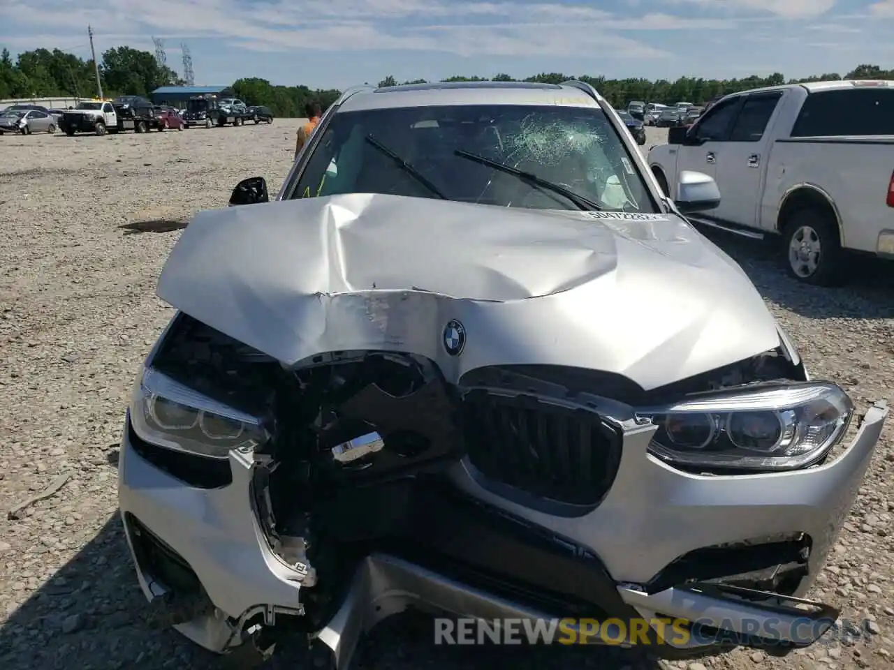 9 Photograph of a damaged car 5UXTY3C08M9E21910 BMW X3 2021