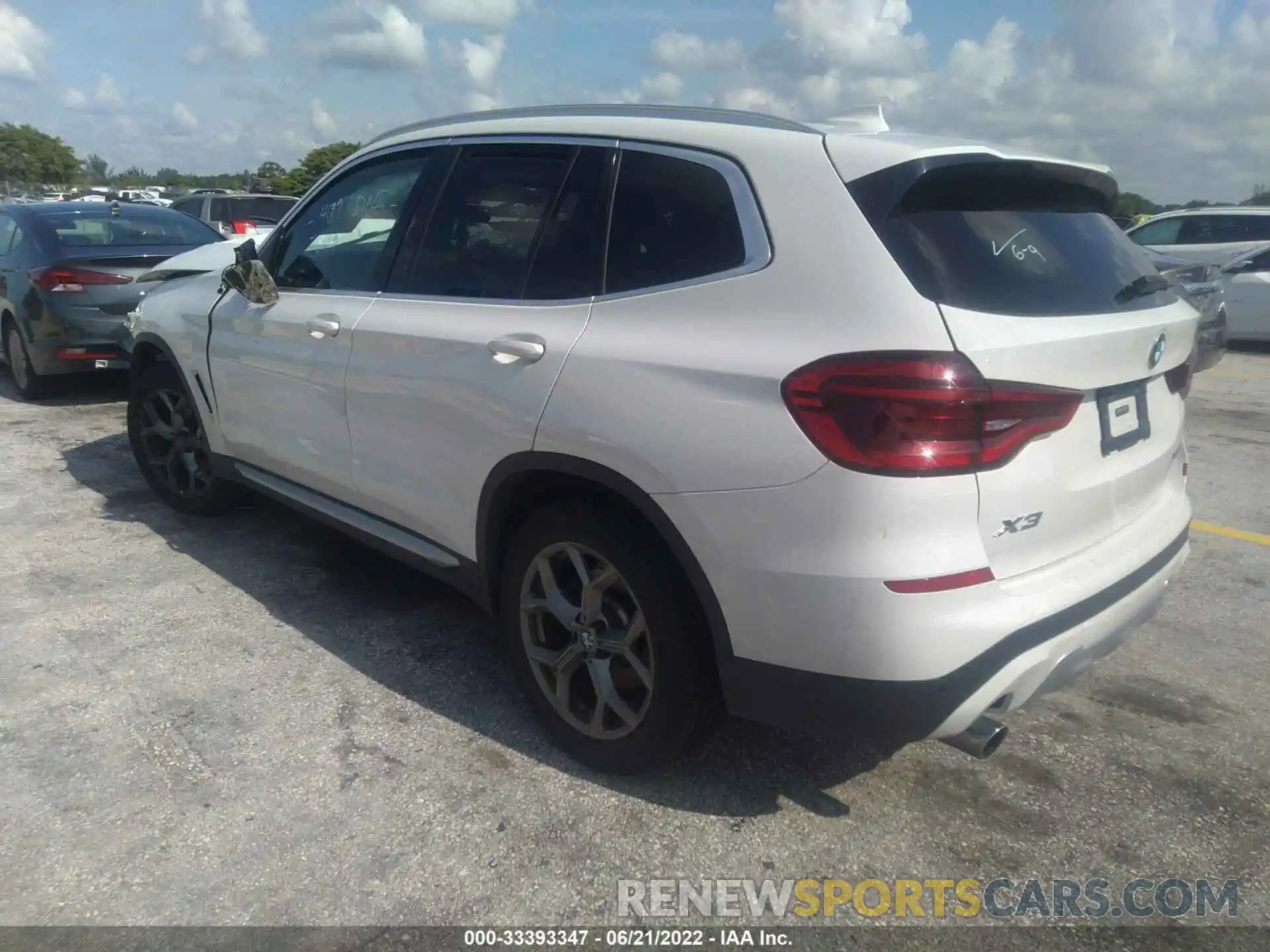 3 Photograph of a damaged car 5UXTY3C08M9E85557 BMW X3 2021