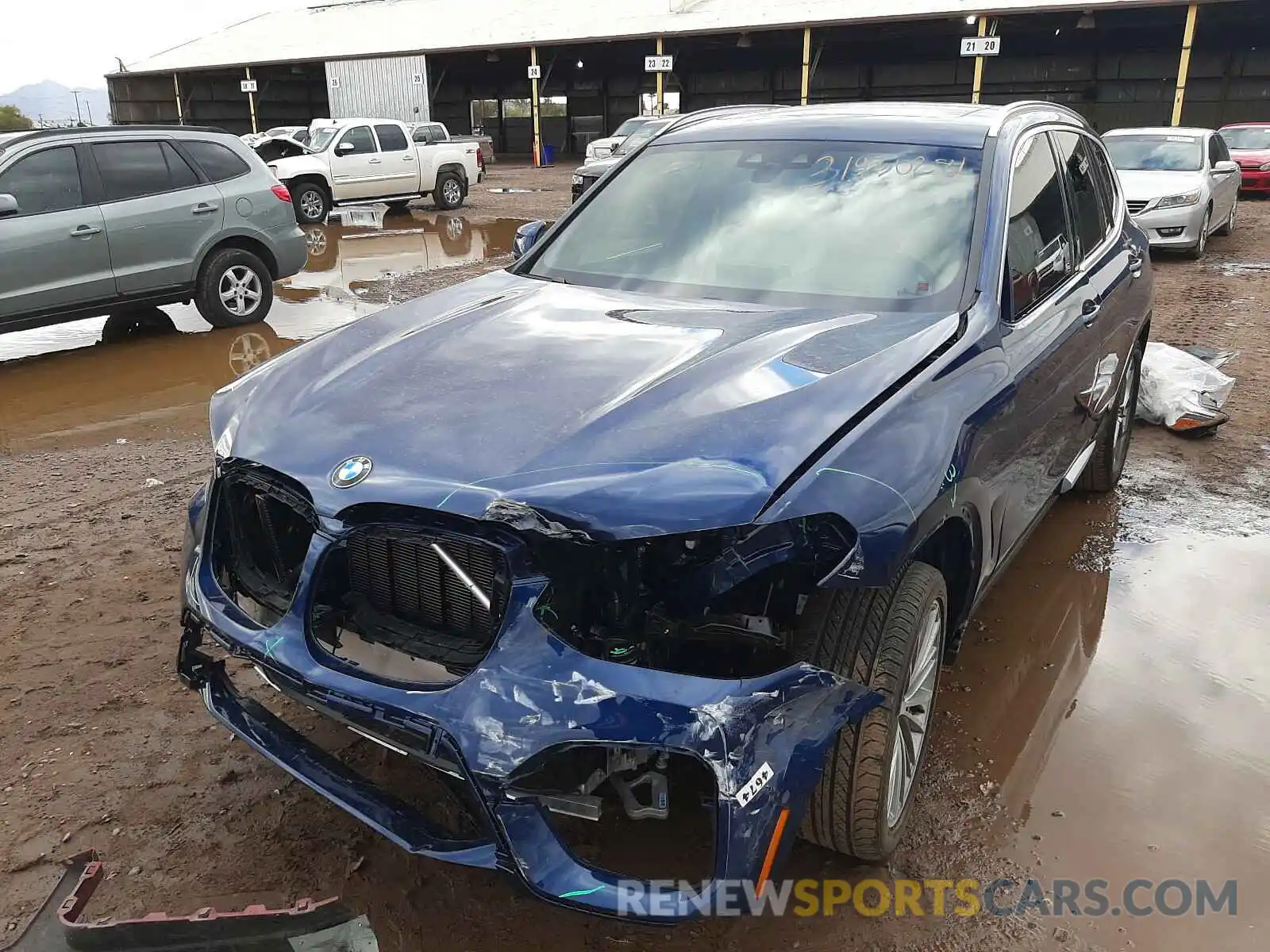 2 Photograph of a damaged car 5UXTY3C08M9E90421 BMW X3 2021