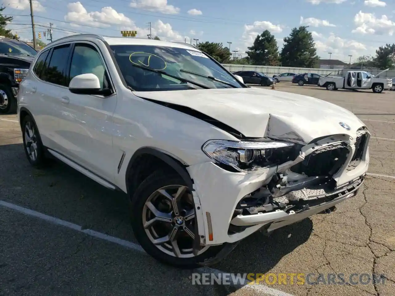 1 Photograph of a damaged car 5UXTY3C08M9F68311 BMW X3 2021