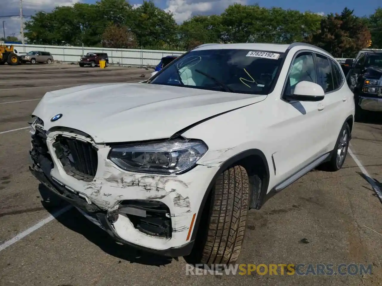 2 Photograph of a damaged car 5UXTY3C08M9F68311 BMW X3 2021