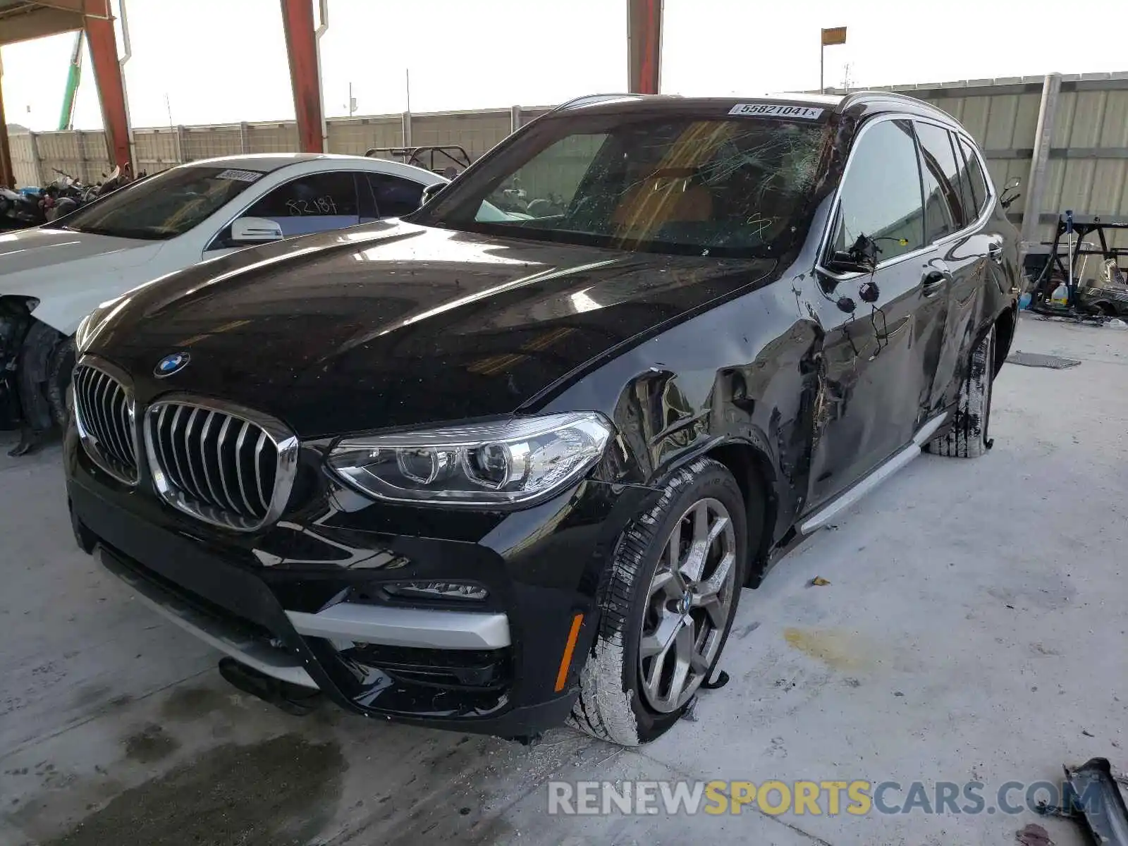 2 Photograph of a damaged car 5UXTY3C08M9G01730 BMW X3 2021