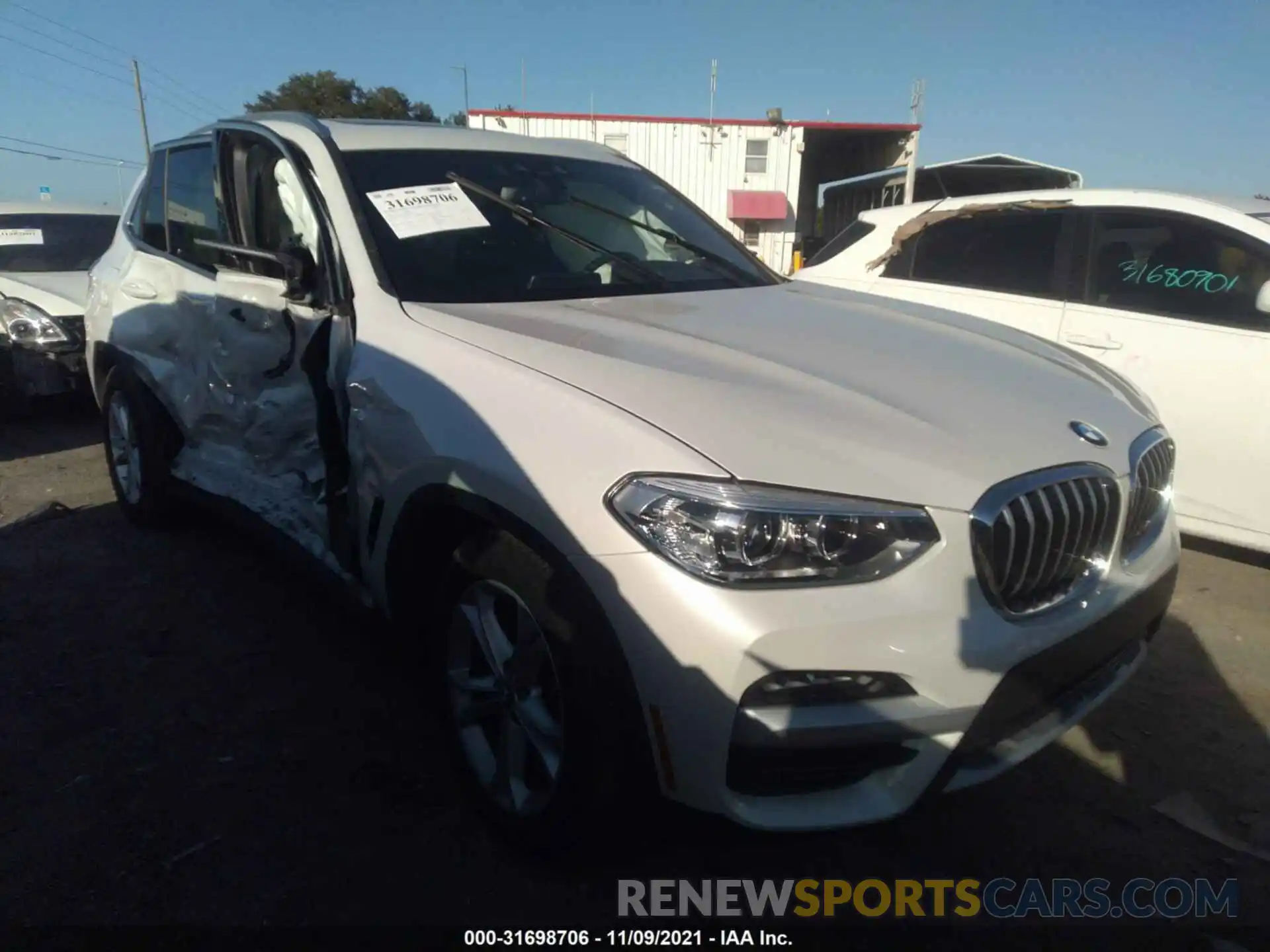 1 Photograph of a damaged car 5UXTY3C08M9G09746 BMW X3 2021