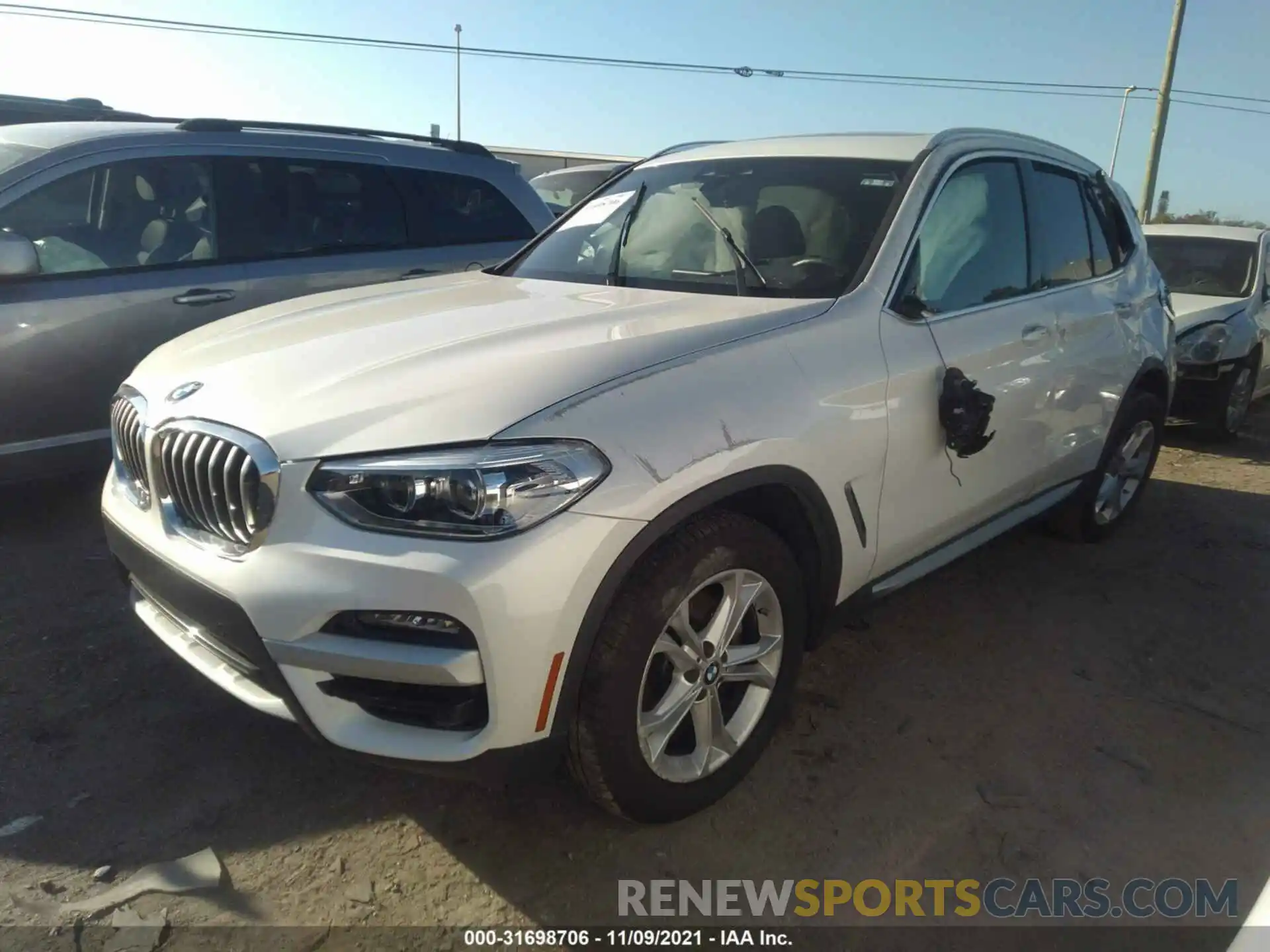 2 Photograph of a damaged car 5UXTY3C08M9G09746 BMW X3 2021