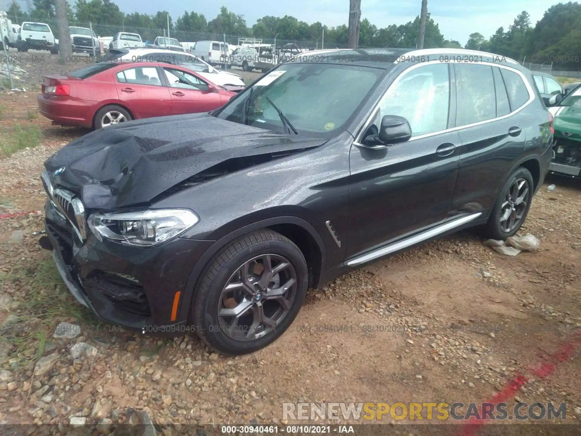 2 Photograph of a damaged car 5UXTY3C08M9G65900 BMW X3 2021