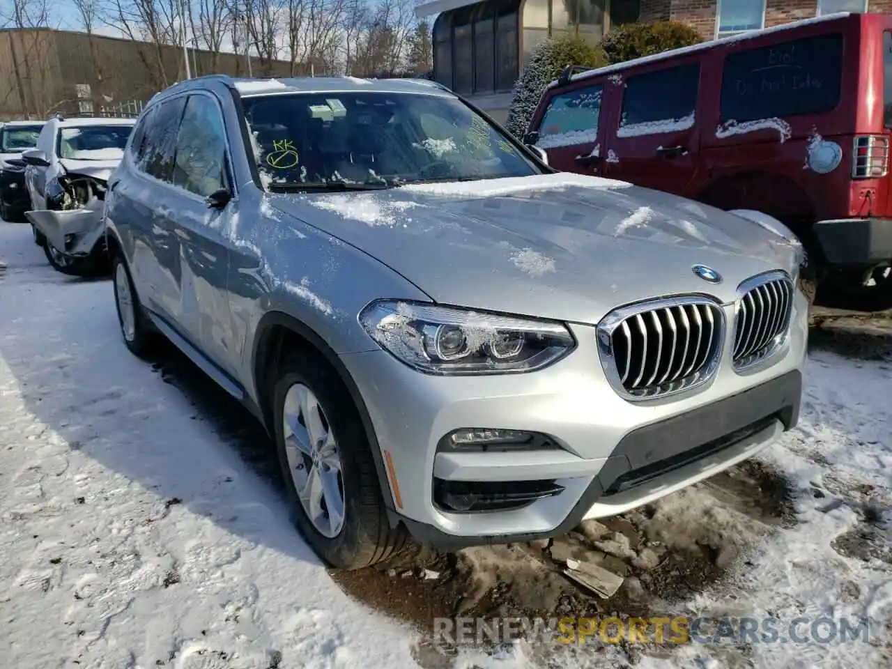 1 Photograph of a damaged car 5UXTY3C08M9H50574 BMW X3 2021