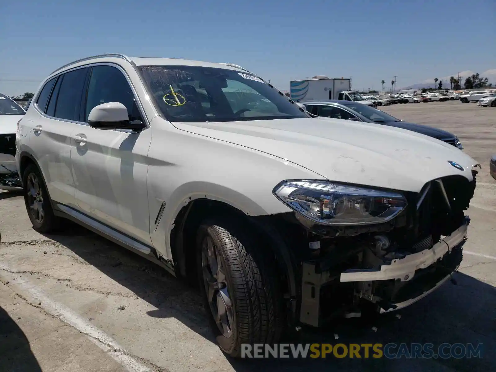 1 Photograph of a damaged car 5UXTY3C09M9D81966 BMW X3 2021