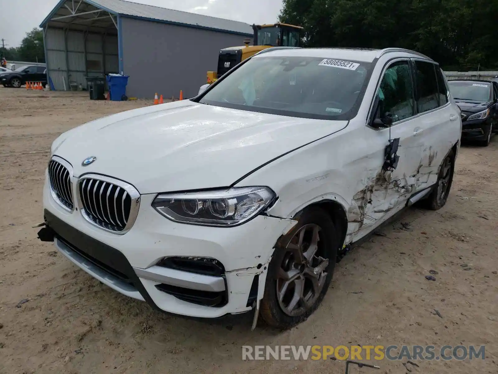 2 Photograph of a damaged car 5UXTY3C09M9E03674 BMW X3 2021