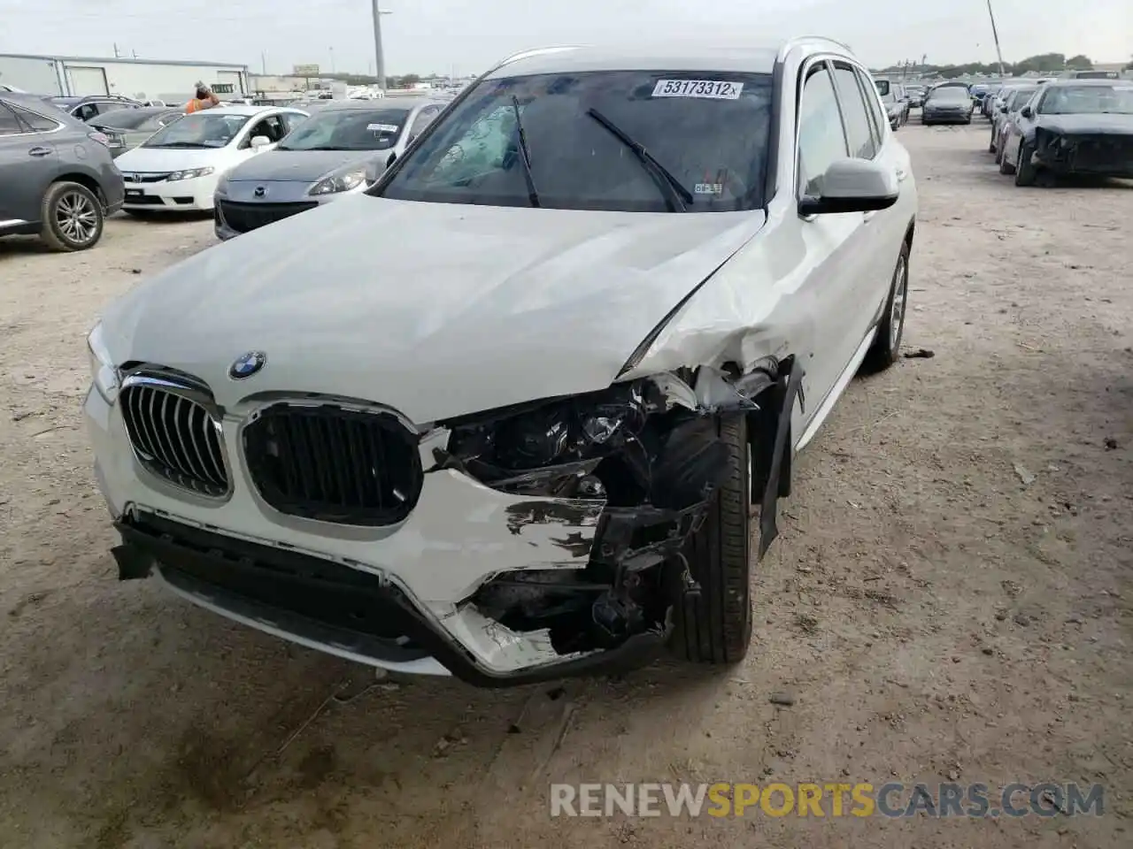 2 Photograph of a damaged car 5UXTY3C09M9E48548 BMW X3 2021