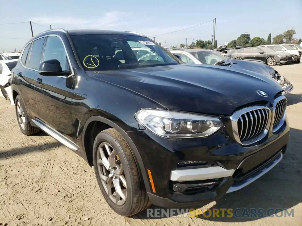 1 Photograph of a damaged car 5UXTY3C09M9E81405 BMW X3 2021