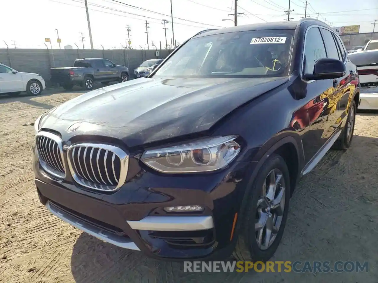 2 Photograph of a damaged car 5UXTY3C09M9E81405 BMW X3 2021