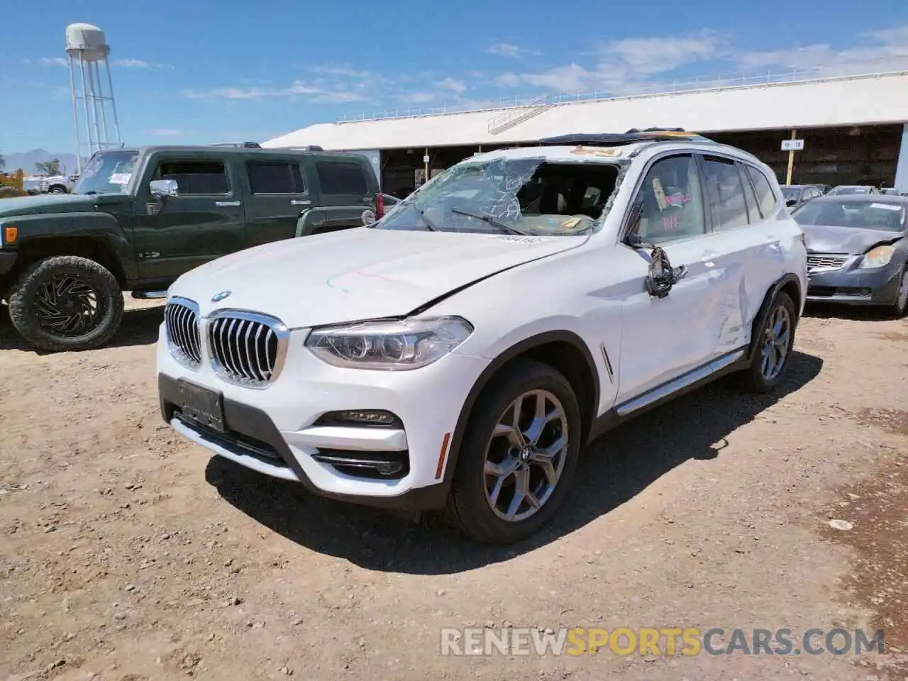 2 Photograph of a damaged car 5UXTY3C09M9F00566 BMW X3 2021