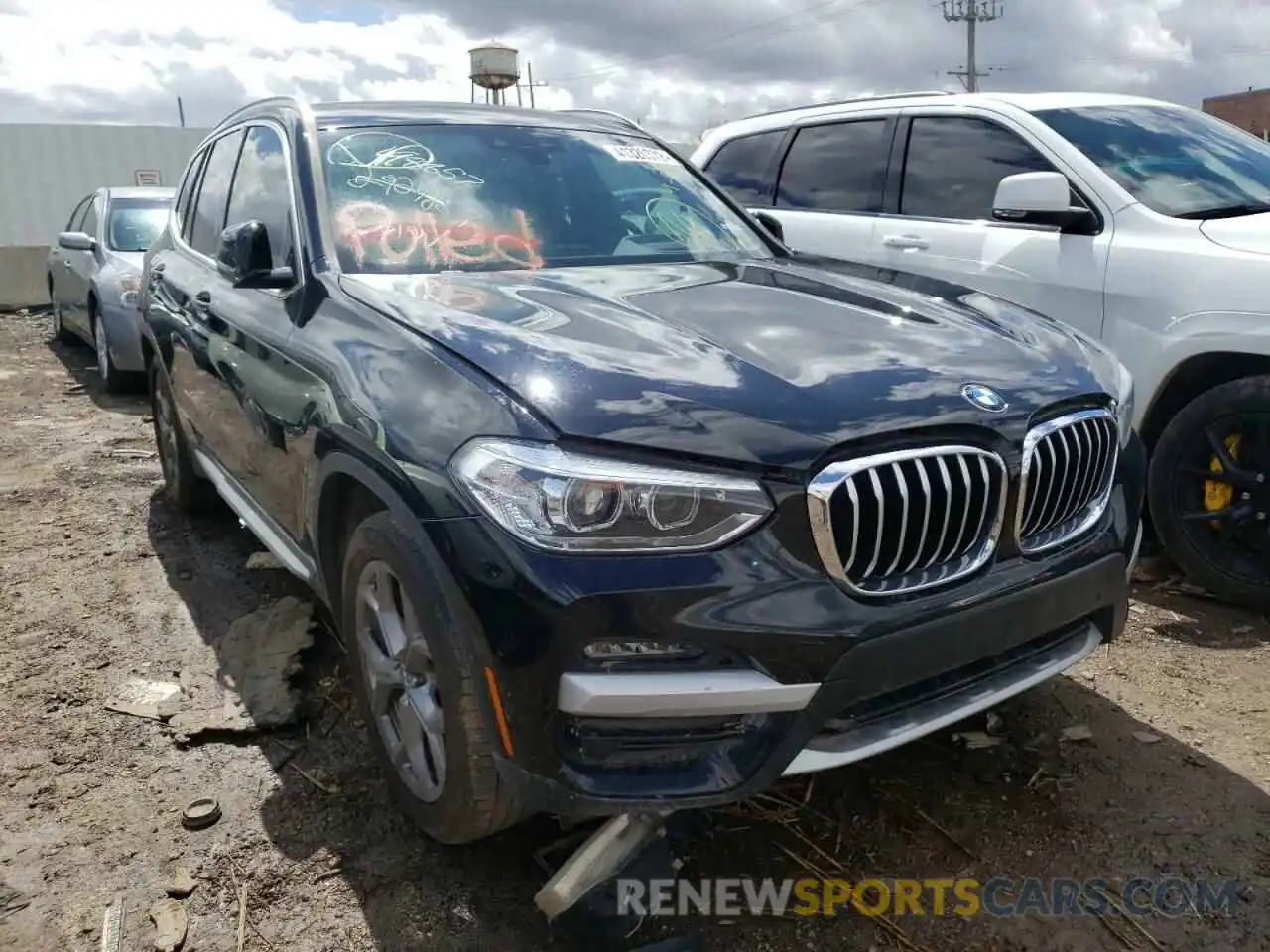 1 Photograph of a damaged car 5UXTY3C09M9F45104 BMW X3 2021