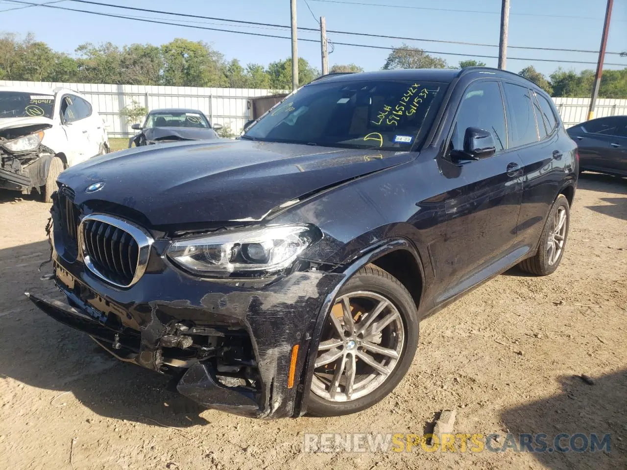 2 Фотография поврежденного автомобиля 5UXTY3C09M9G11537 BMW X3 2021