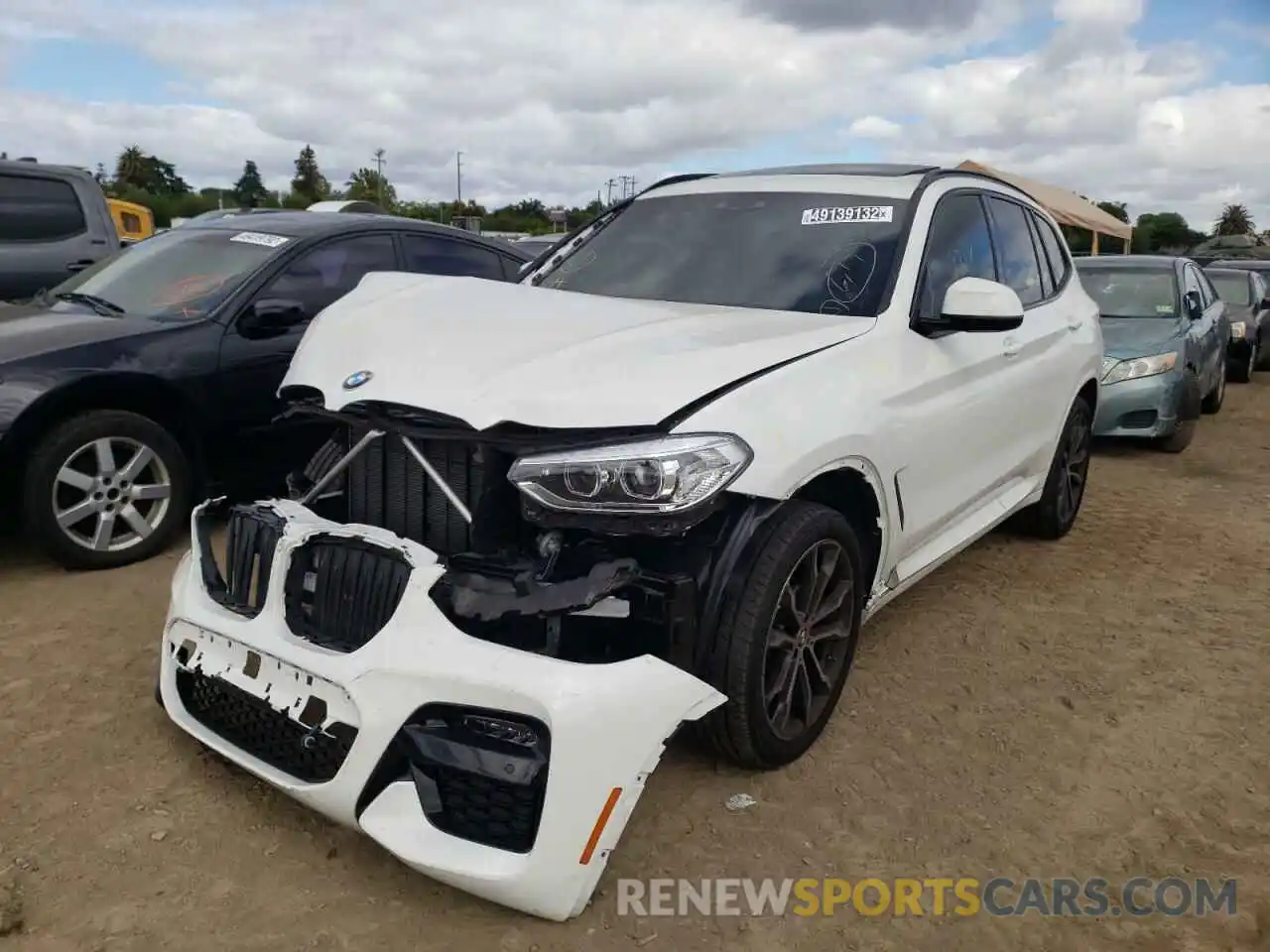 2 Photograph of a damaged car 5UXTY3C09M9G11697 BMW X3 2021