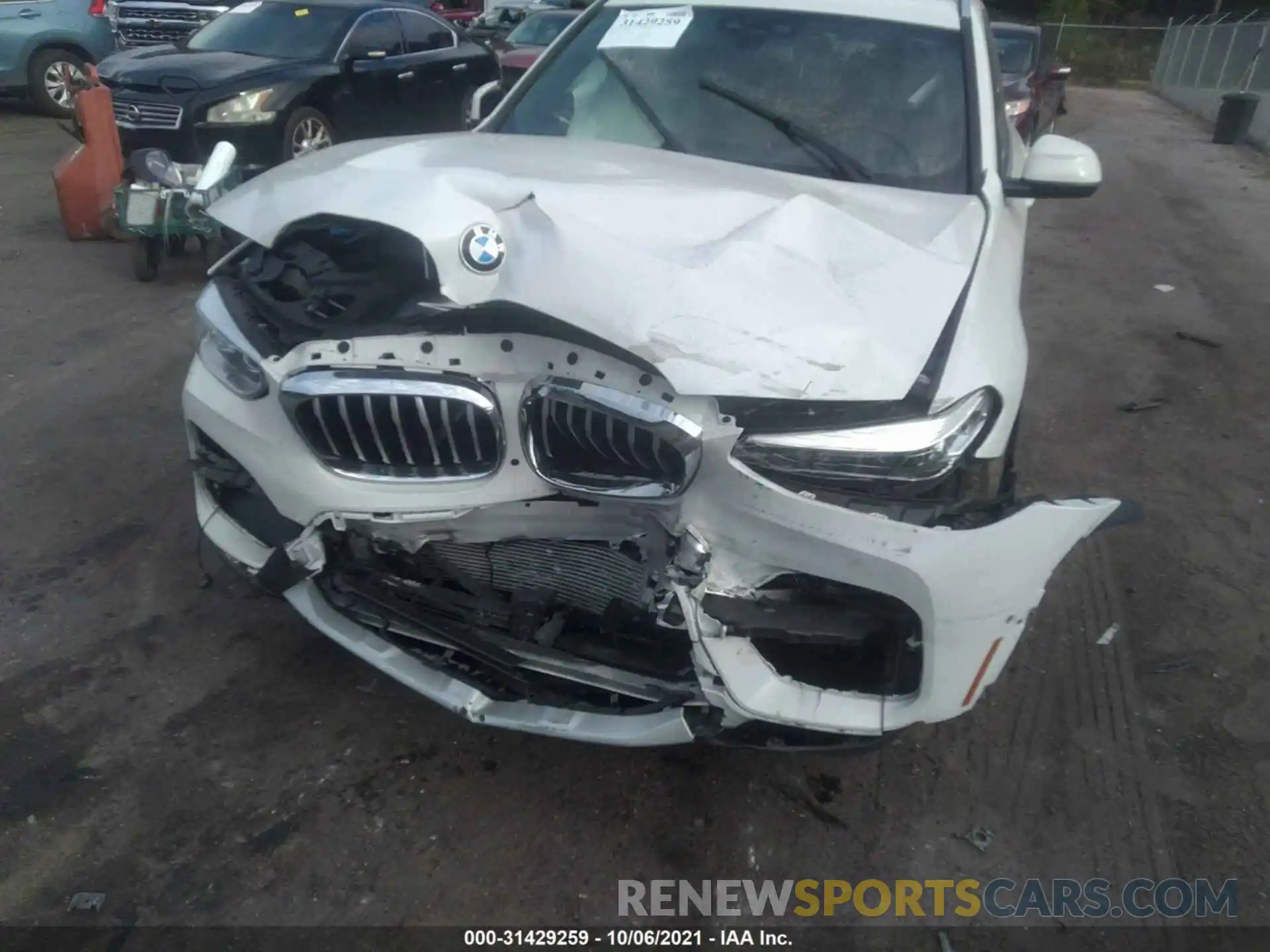 6 Фотография поврежденного автомобиля 5UXTY3C09M9G14888 BMW X3 2021