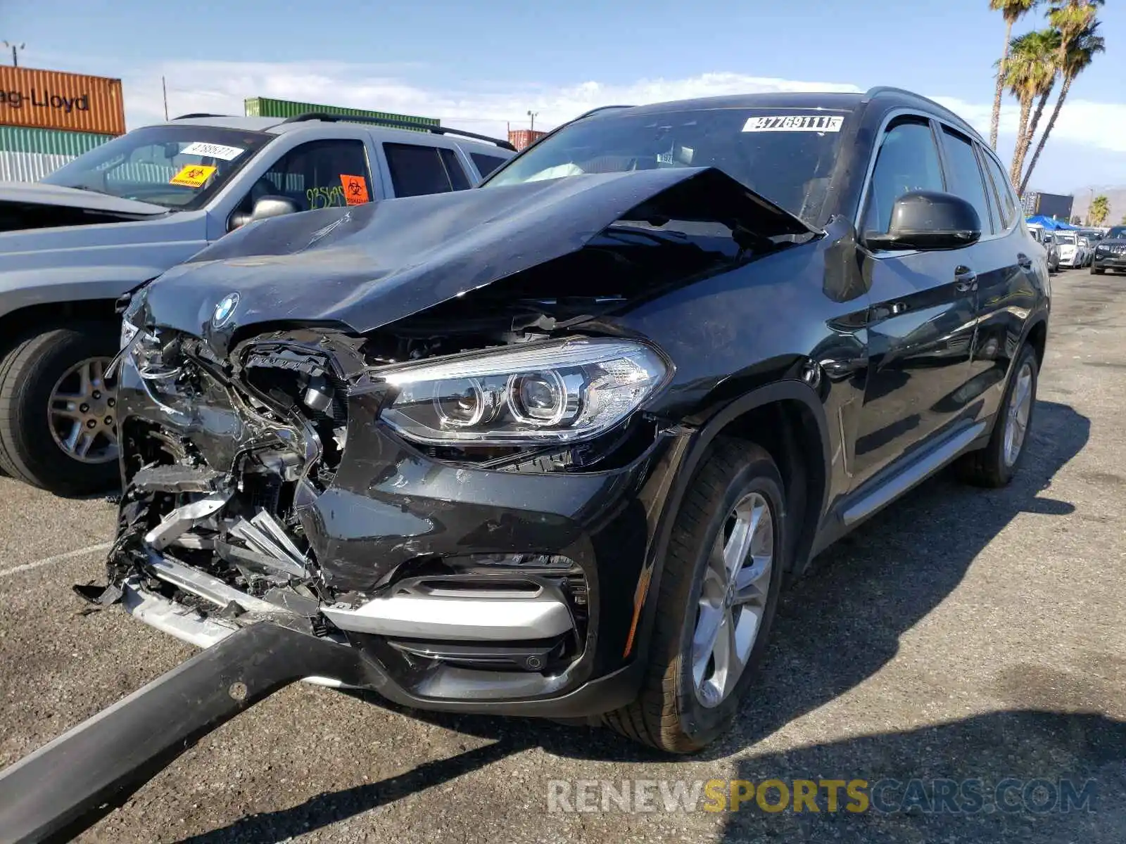 2 Photograph of a damaged car 5UXTY3C09M9G99294 BMW X3 2021