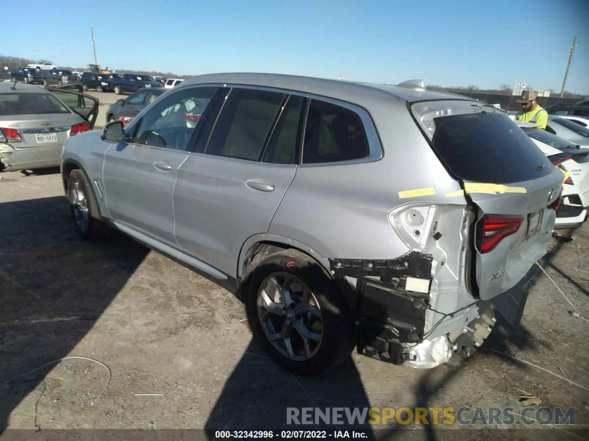 3 Photograph of a damaged car 5UXTY3C09M9H50549 BMW X3 2021