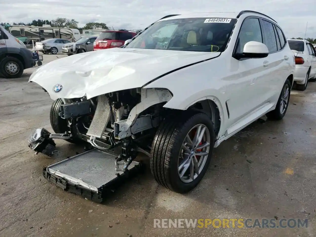 2 Photograph of a damaged car 5UXTY3C09M9H85575 BMW X3 2021