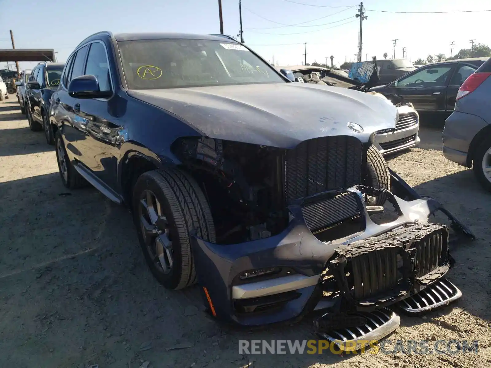 1 Photograph of a damaged car 5UXTY3C0XM9E27336 BMW X3 2021