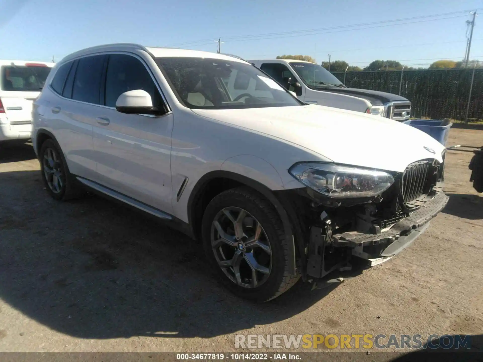 1 Photograph of a damaged car 5UXTY3C0XM9F13052 BMW X3 2021