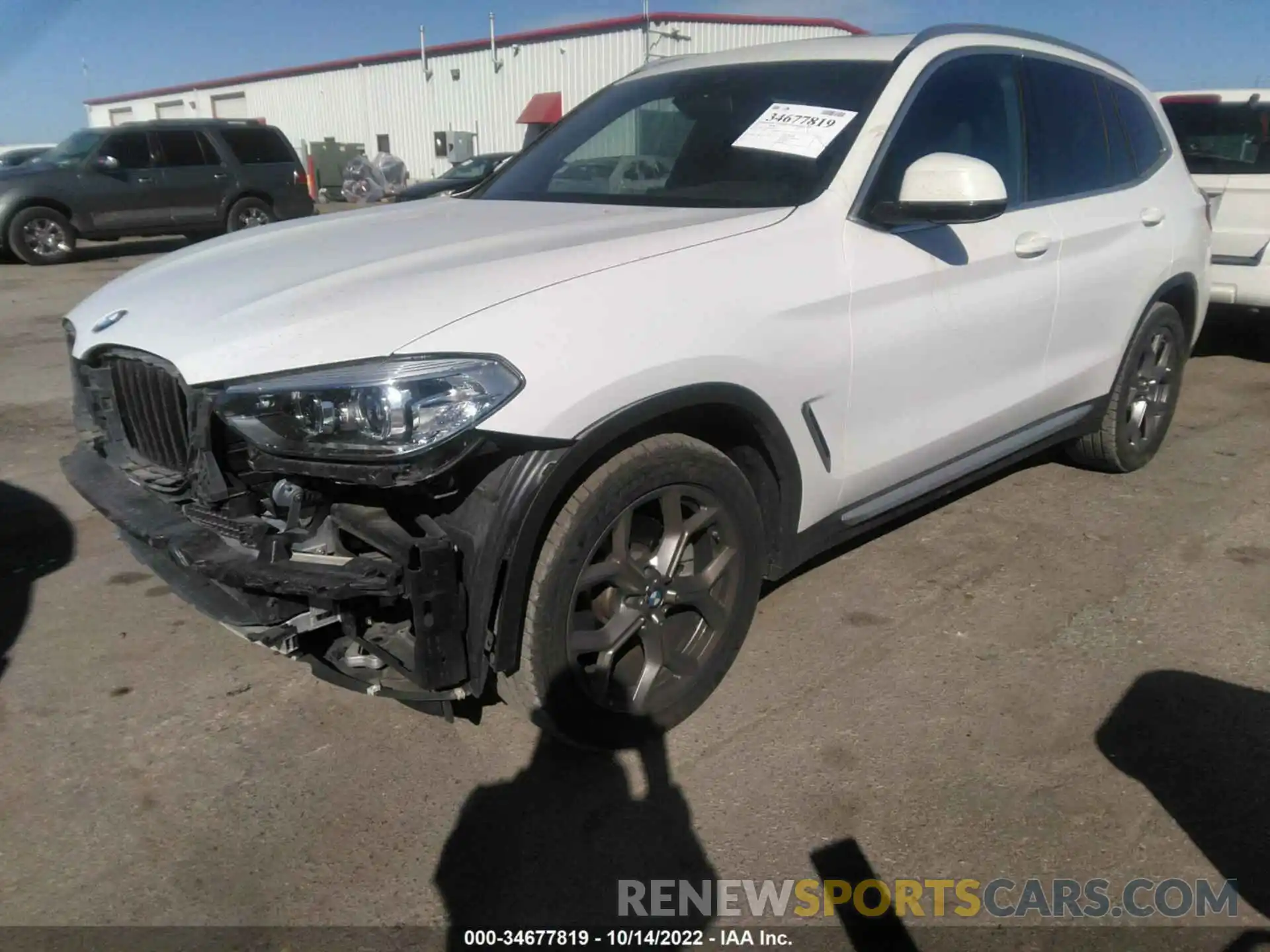 2 Photograph of a damaged car 5UXTY3C0XM9F13052 BMW X3 2021