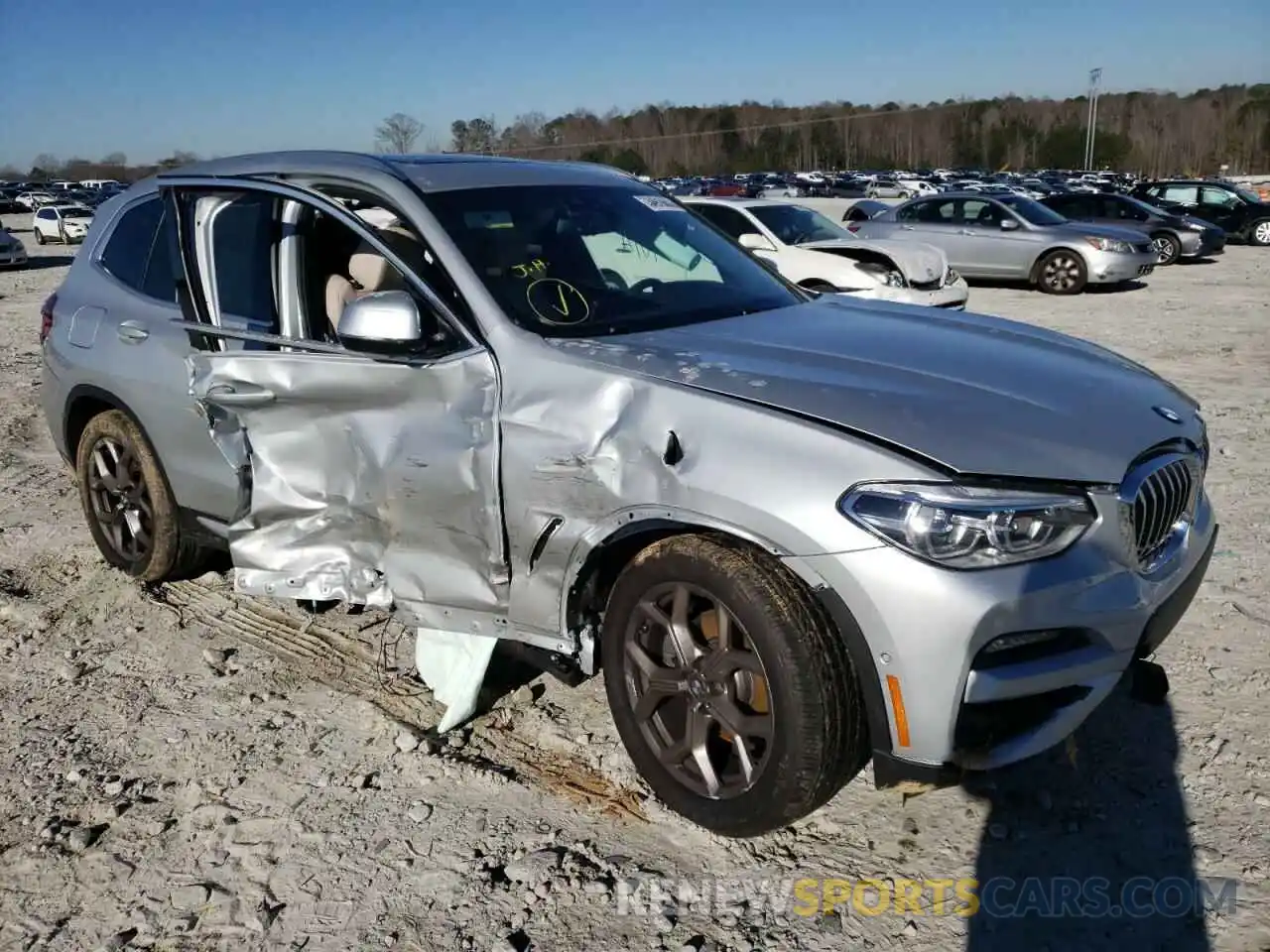 1 Photograph of a damaged car 5UXTY3C0XM9F42888 BMW X3 2021