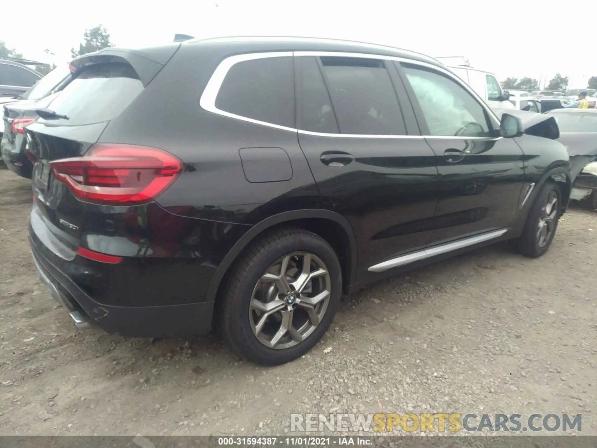 4 Фотография поврежденного автомобиля 5UXTY3C0XM9H15115 BMW X3 2021