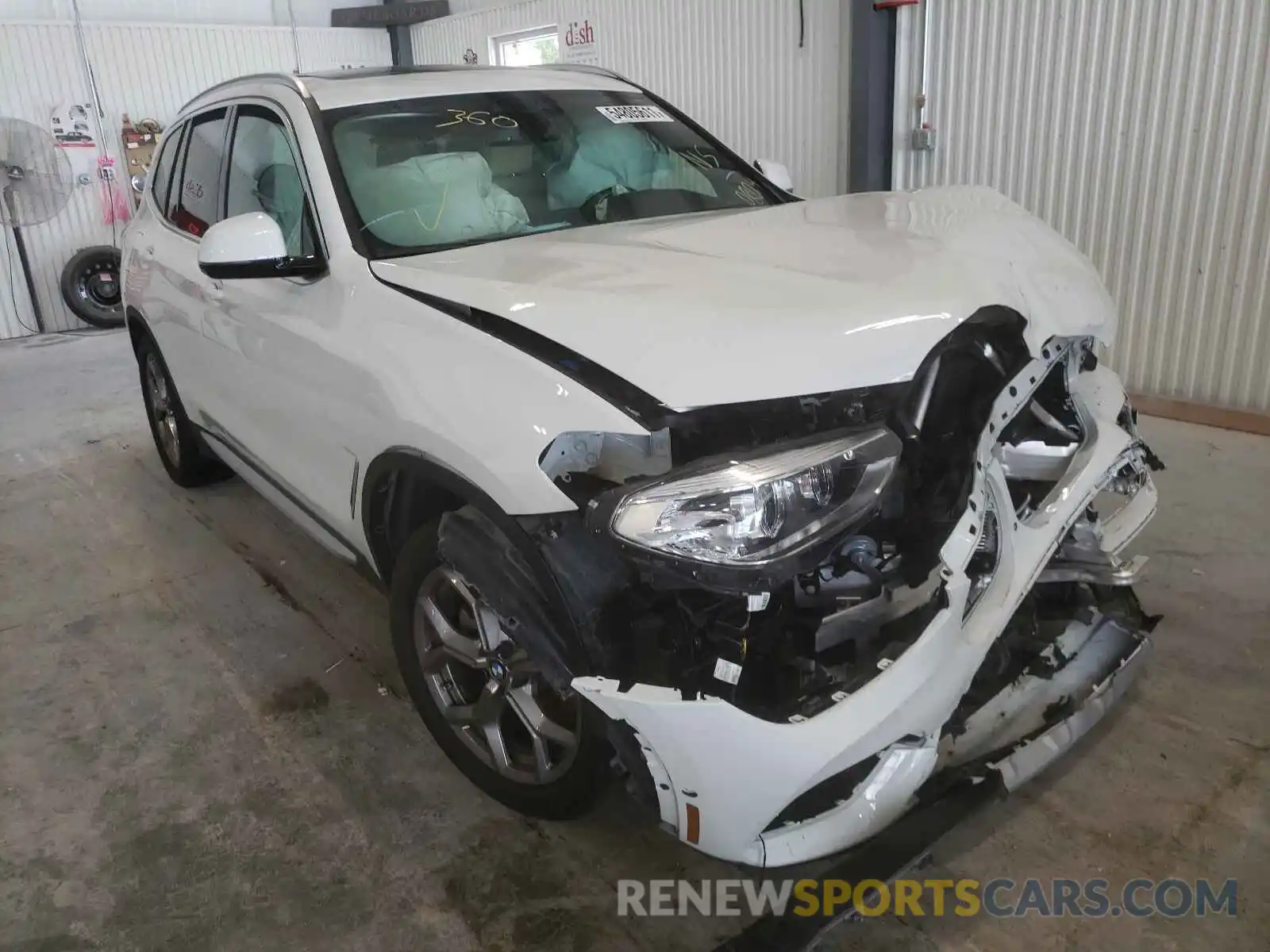 1 Photograph of a damaged car 5UXTY5C00M9F10804 BMW X3 2021