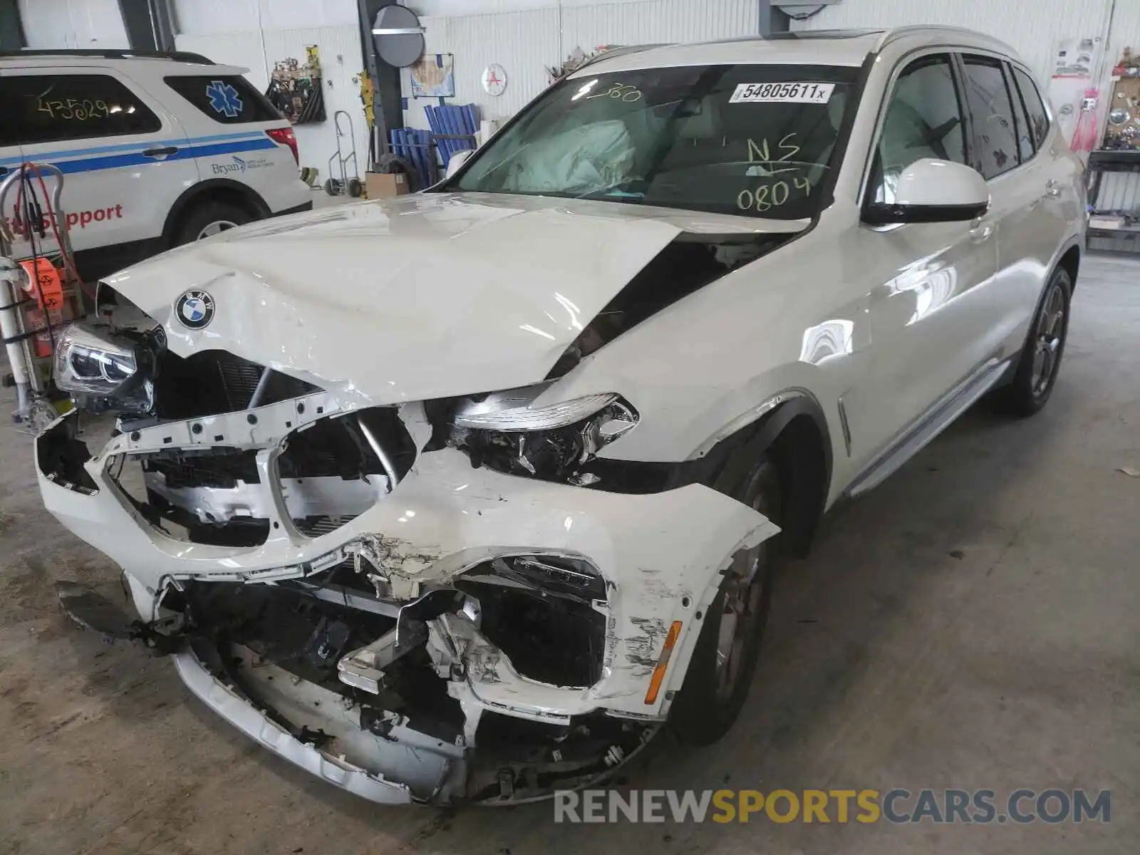 2 Photograph of a damaged car 5UXTY5C00M9F10804 BMW X3 2021