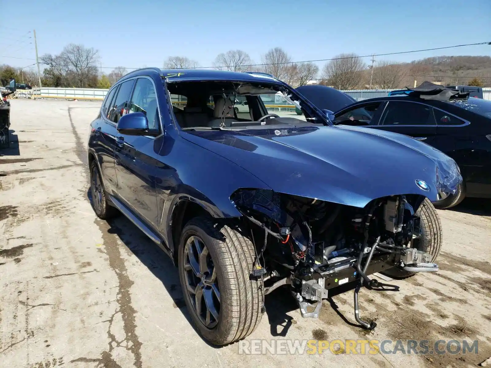 1 Photograph of a damaged car 5UXTY5C00M9F53989 BMW X3 2021